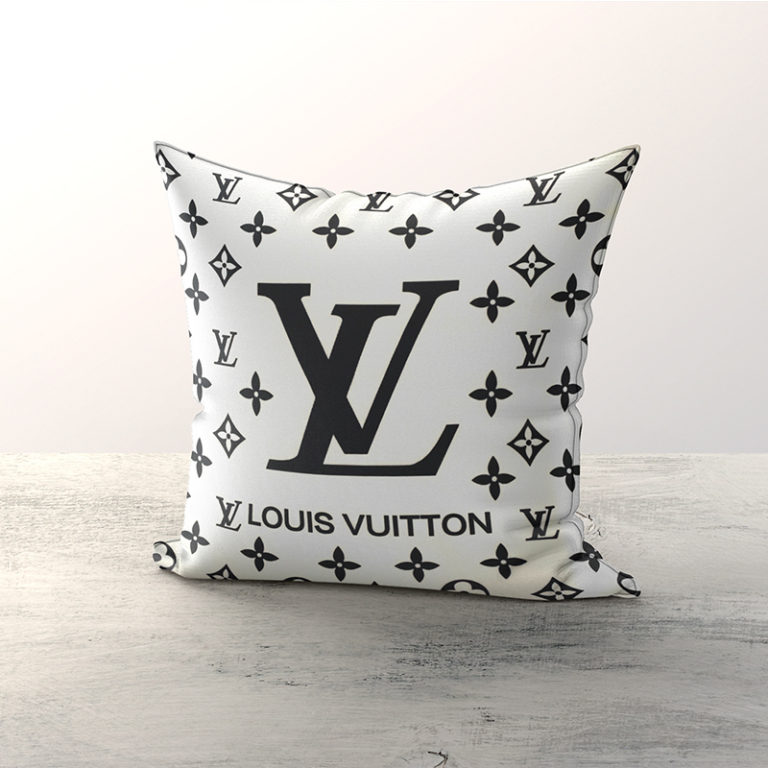 Louis Vuitton White Decorative Pillow Case Soft Cushion Cover \u2013 JadaLuxe